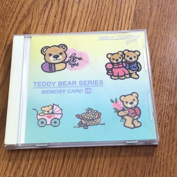 Janome - Memory Craft Embroidery Machine Card 18 Teddy Bear Series - Picture 1 of 4